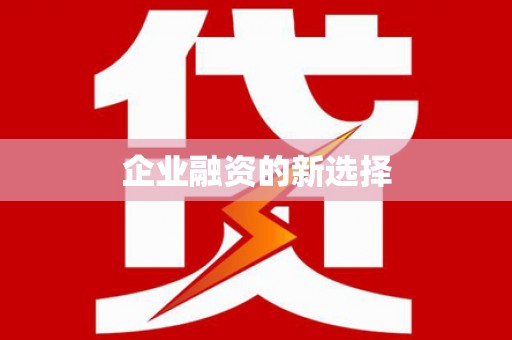 广南企业融资的新选择