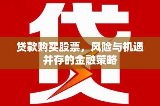 广南贷款购买股票，风险与机遇并存的金融策略