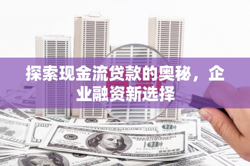 广南探索现金流贷款的奥秘，企业融资新选择