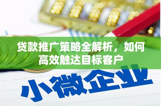 广南贷款推广策略全解析，如何高效触达目标客户