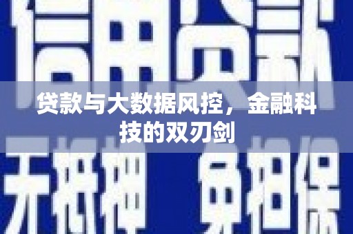广南贷款与大数据风控，金融科技的双刃剑