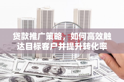 广南贷款推广策略，如何高效触达目标客户并提升转化率