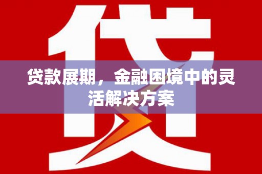 广南贷款展期，金融困境中的灵活解决方案