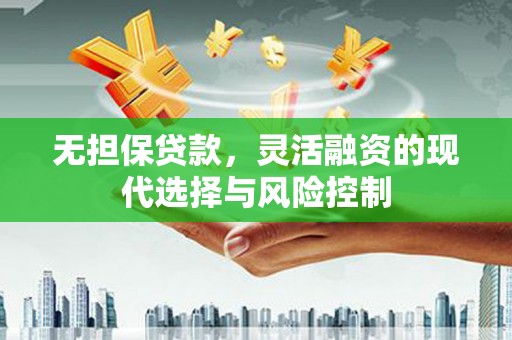 广南无担保贷款，灵活融资的现代选择与风险控制