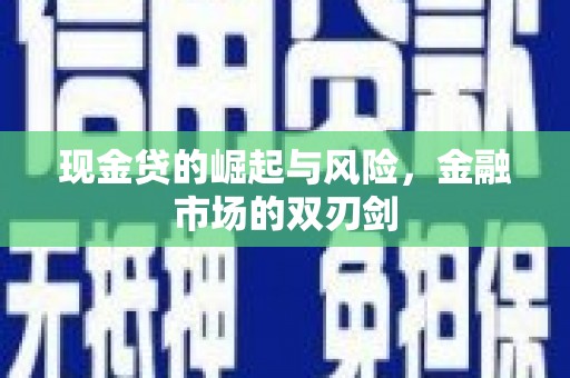 广南现金贷的崛起与风险，金融市场的双刃剑