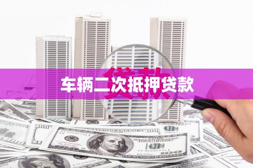 广南车辆二次抵押贷款