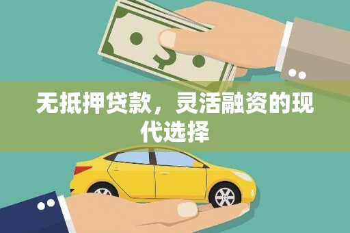 广南无抵押贷款，灵活融资的现代选择