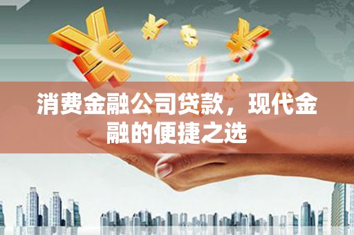 广南消费金融公司贷款，现代金融的便捷之选