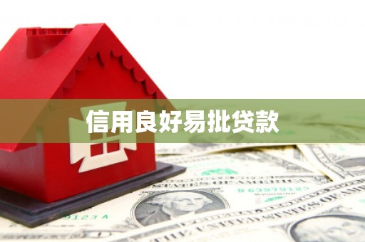 广南信用良好易批贷款